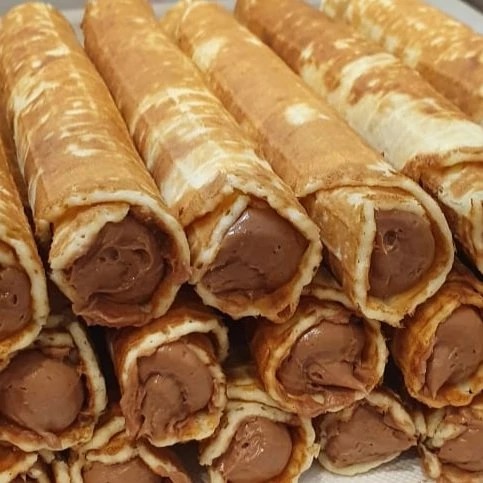 Вафельные трубочки с шоколадным сырно-сливочным кремом ШокоЧиз