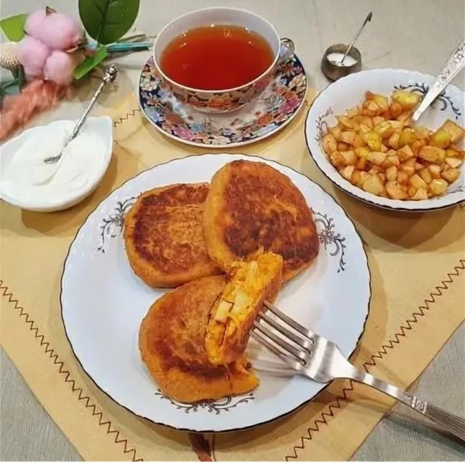 Зразы морковные с яблоками