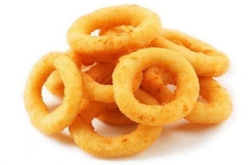 Луковые кольца с сырным соусом