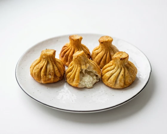 Хинкали жареные (с творогом)