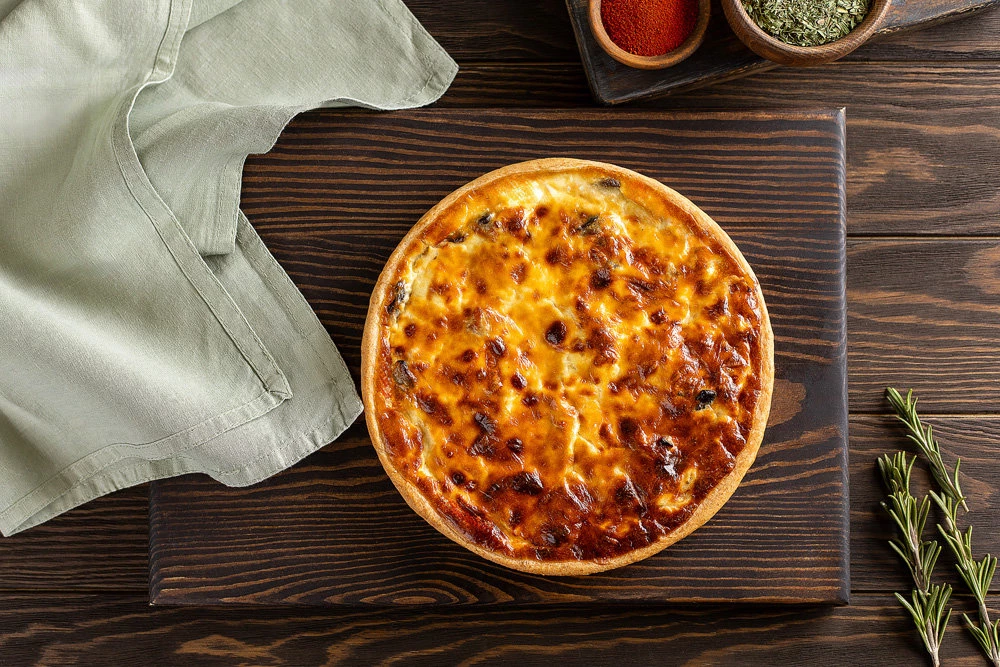 КИШ С КУРИЦЕЙ И ГРИБАМИ