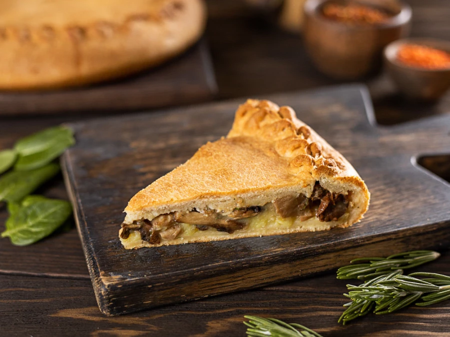 ПИРОГ С КАРТОФЕЛЕМ И ГРИБАМИ