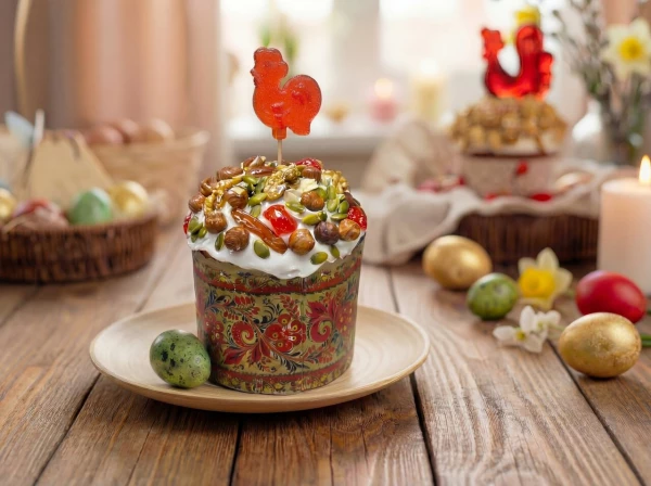 КУЛИЧ "ОРЕХОВОЕ СОКРОВИЩЕ" ПРЕМИУМ 500 ГР