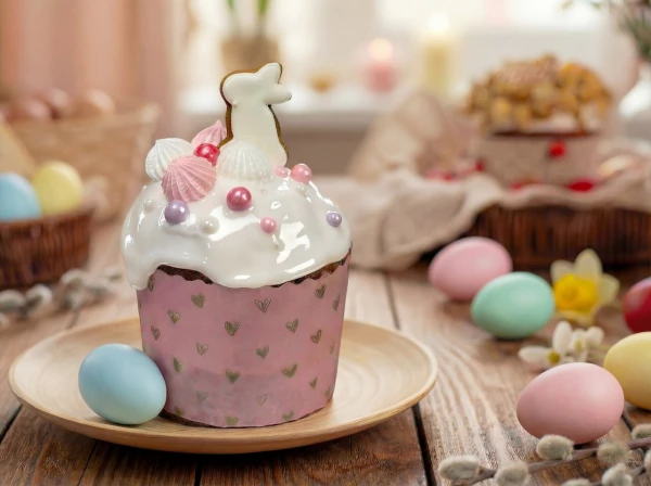 КУЛИЧ "РОЗОВАЯ СКАЗКА" ПРЕМИУМ 500 ГР