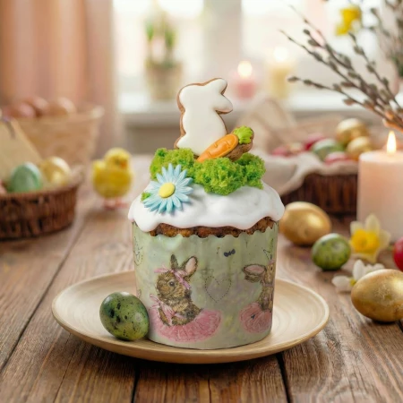 КУЛИЧ "В ГОСТЯХ У ЗАЙКИ" КЕКСОВЫЙ 500 ГР