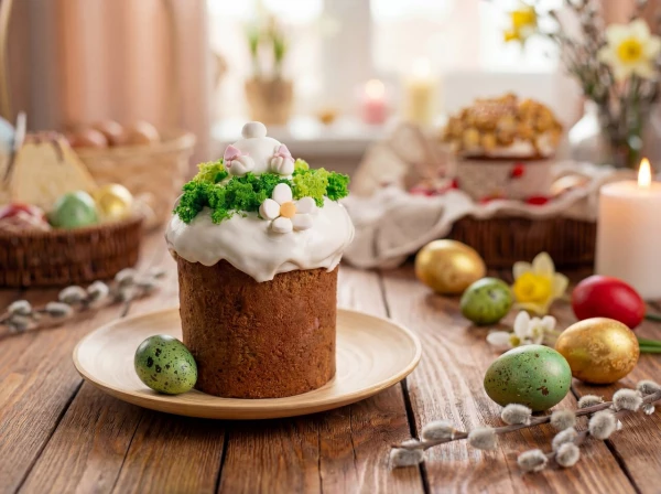 КУЛИЧ "ЗАЙКА В НОРКЕ" КЕКСОВЫЙ 500 ГР