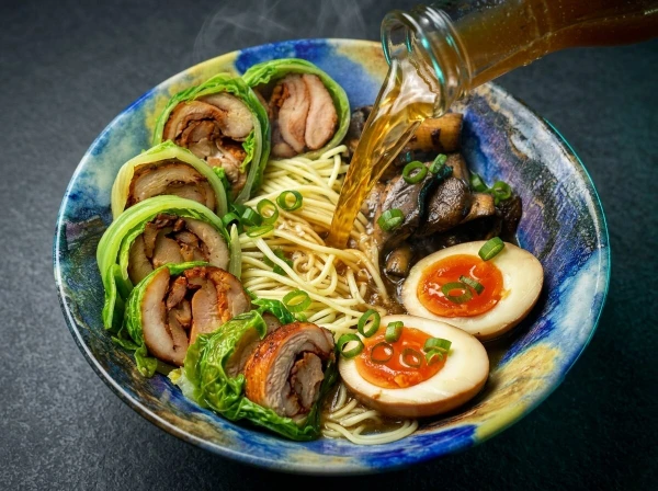 Рамен с курицей на гриле