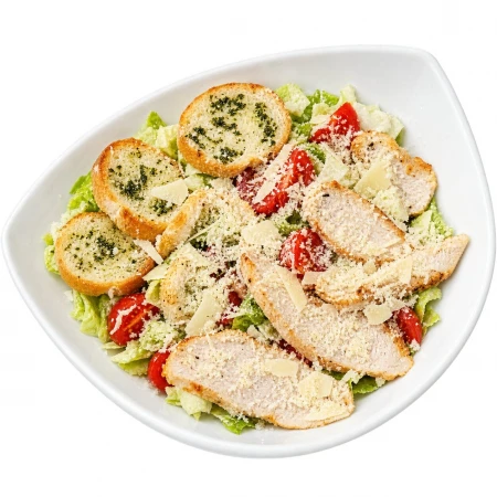 Салат Цезарь с курицей