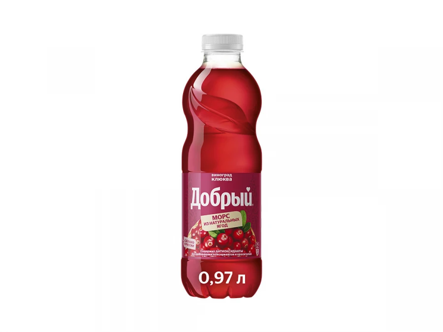 Морс из винограда и клюквы 0,97л
