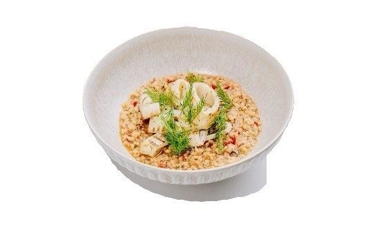 Кальмар с булгуром