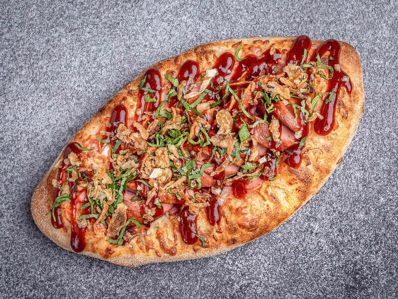 Пицца-дог Мясной барбекю