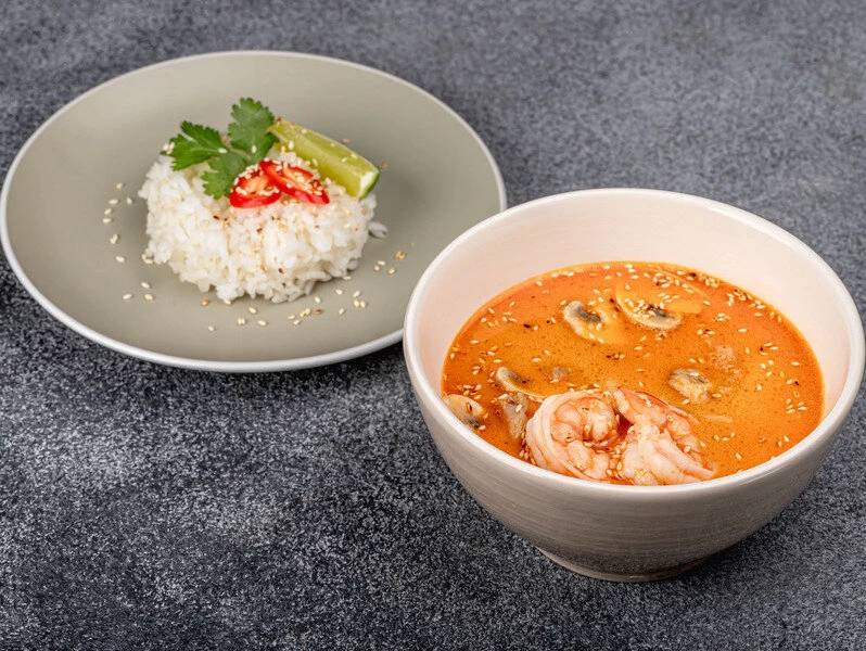 Том Ям с креветками