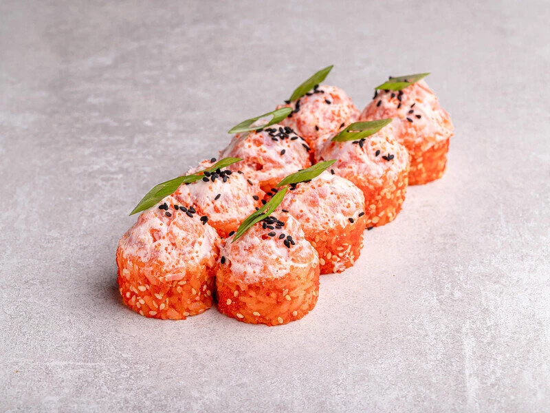 Ролл сливочный с копченым лососем (8 шт)