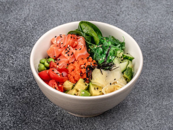 Поке с лососем