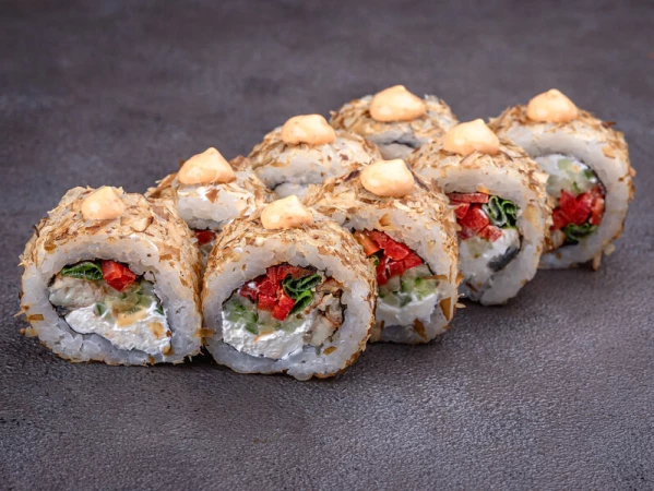 Ролл угорь-паприка-бонито (8 шт)