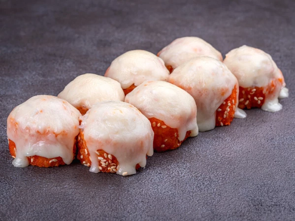 Запеченный ролл нежный краб (8 шт)