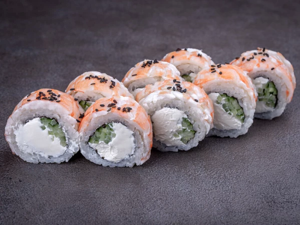 Ролл "Филадельфия" с креветкой (8 шт)