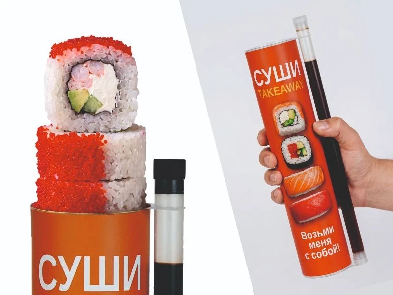 Калифорния с креветкой в тубусе