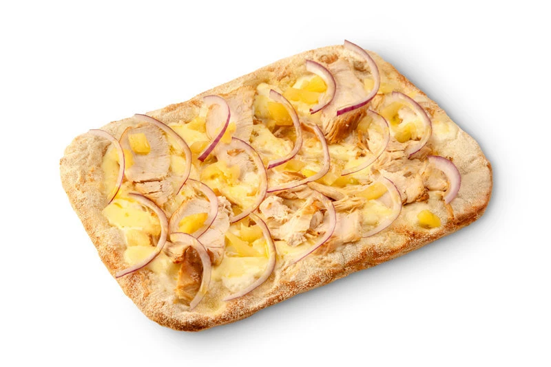 Пицца с кура  ананасом