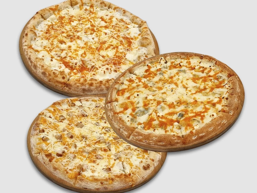 Сырное комбо из 3 пицц 30см