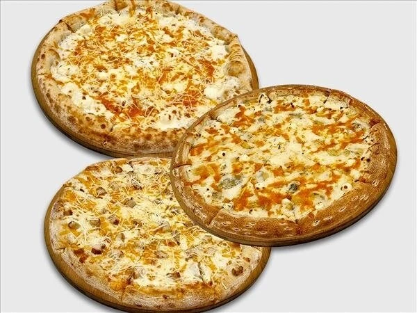 Сырное комбо из 3 пицц 30см