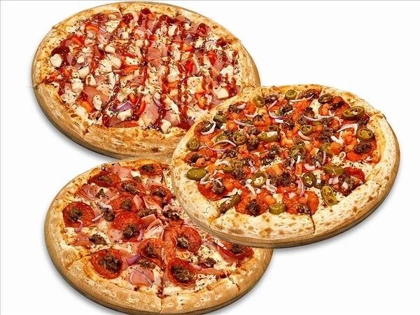 Мясное комбо из 3 пицц 30см