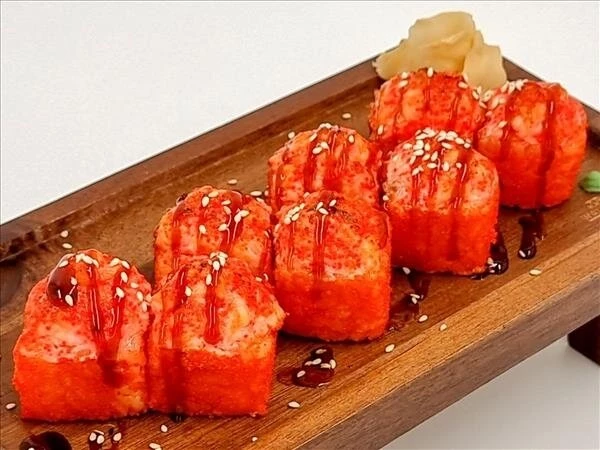 Запеченная калифорния с креветкой