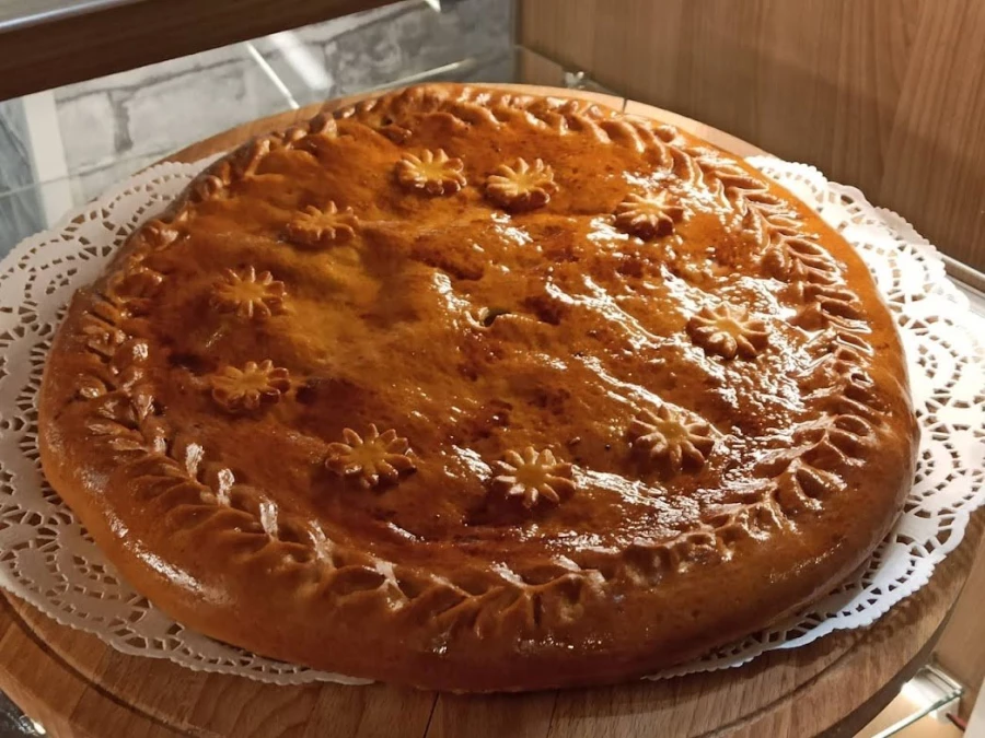 Пирог с курицей и шпинатом