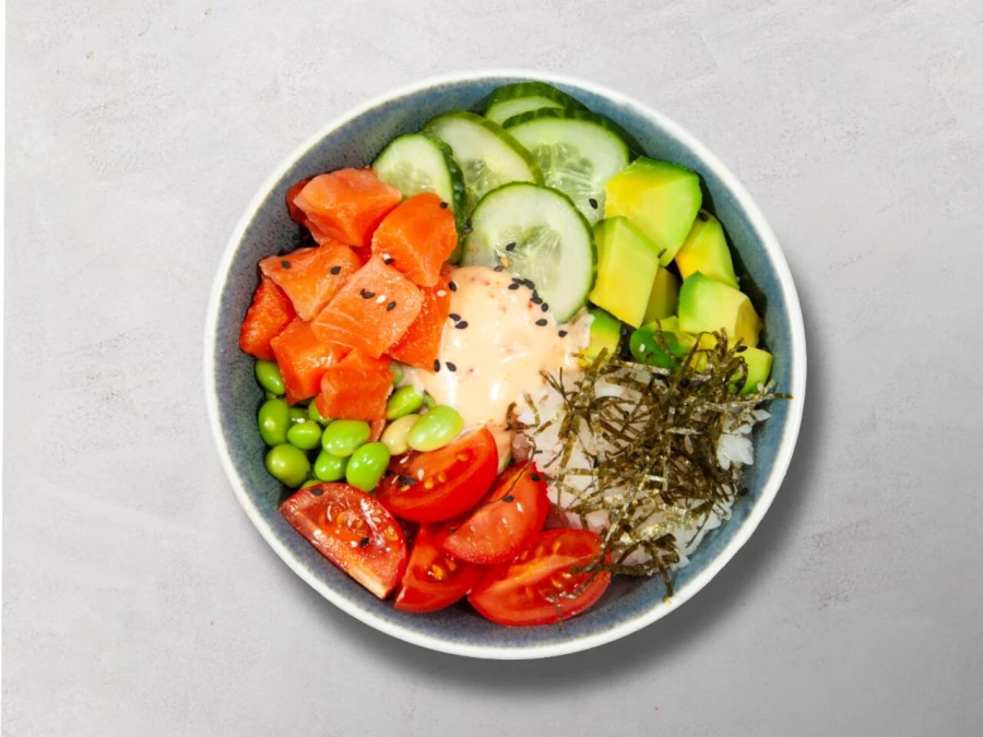 Поке с лососем