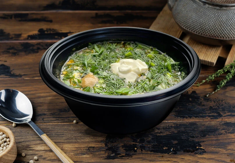 Окрошка мясная на квасе