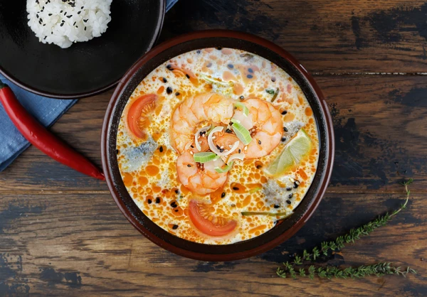 Суп Том ям с креветкой