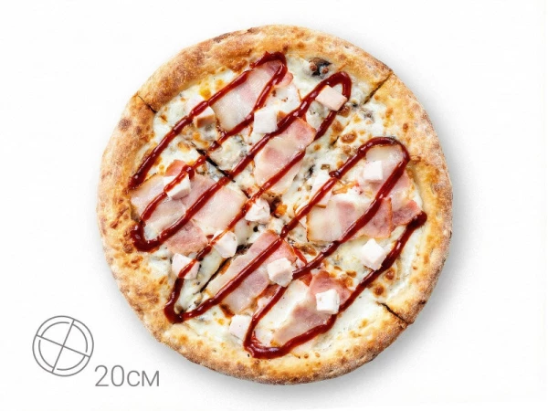 Пицца 20см Ветчина и Грибы