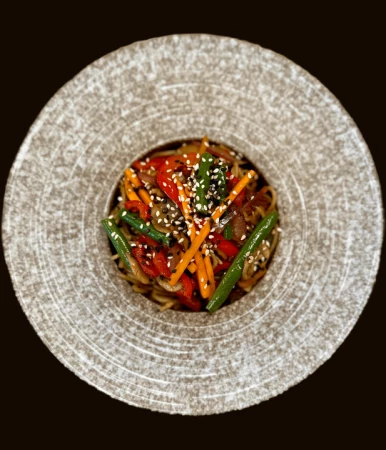 Лапша с овощами 