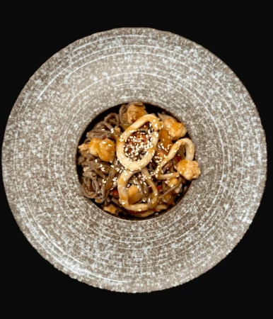 Лапша с морепродуктами 