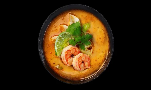  Суп Том Ям с креветками и рисом 