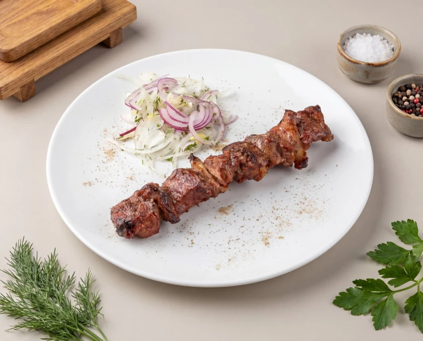 Печень говяжья с курдюком
