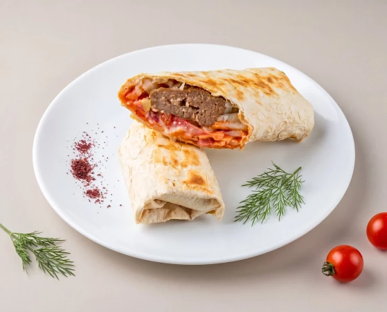 Шаурма с люля-кебаб из курицы