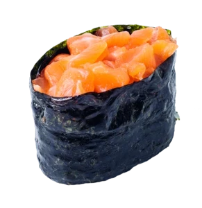 Гункан с лососем