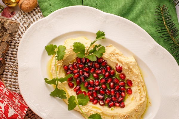 Хумус с гранатом