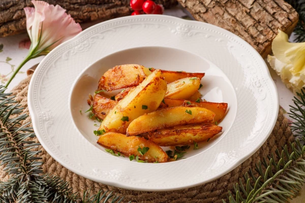 Картофель жаренный с луком