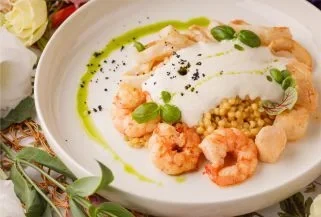 Птитим с морепродуктами