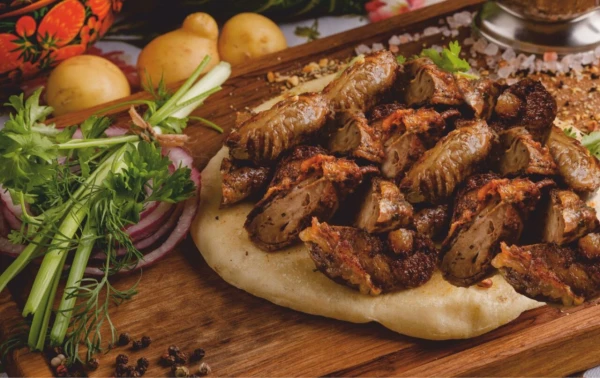 Шашлык из печени индейки