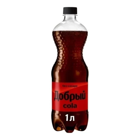 ДОБРЫЙ КОЛА БЕЗ САХАРА 1л.