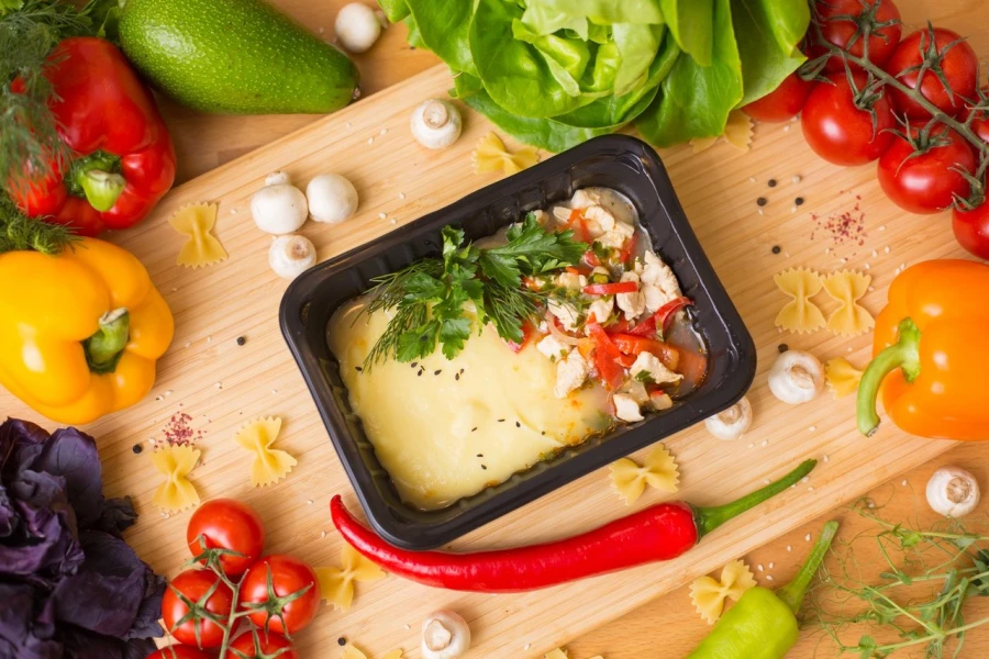 Фрикасе куриное с картофельным пюре