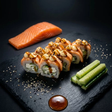 Ролл "Филадельфия" запеченная