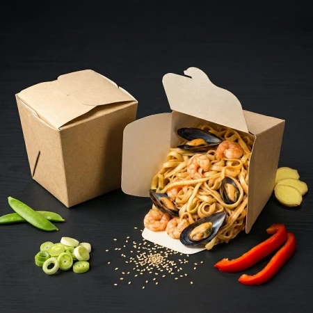 Лапша Удон с креветкой+ мидии+ унаги