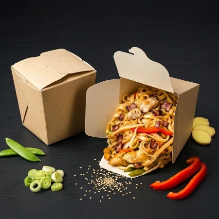 Лапша Удон с курицей+ бекон+ терияки