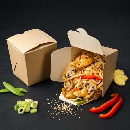 Лапша удон с курицей+ грибы+ терияки