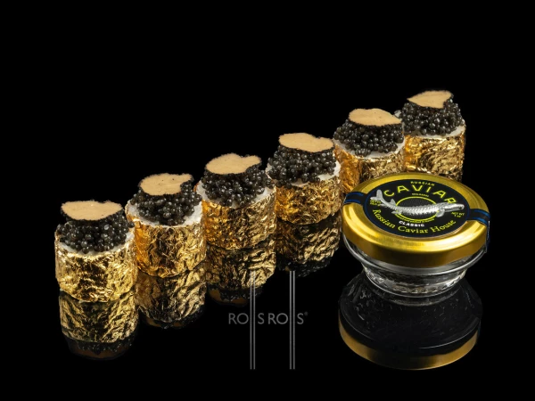 Калифорния GOLD c камчатским крабом и черной икрой