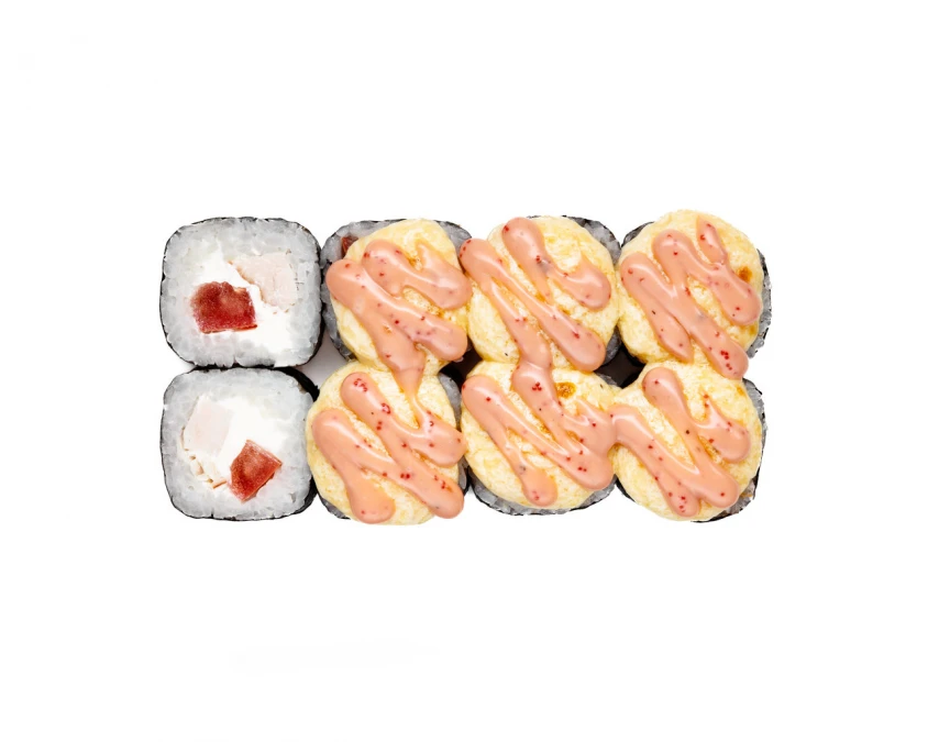 Печеный с курицей